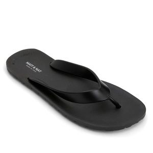 Matt and Nat Alberta Vegan Black Flip Flops